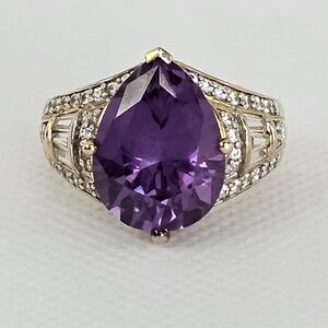 Authentic Victoria Weick Amethyst Ring 18k Vermeil Size 8!